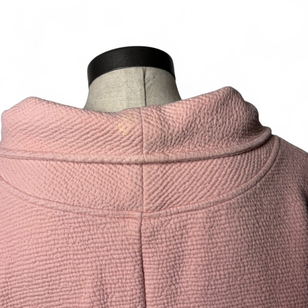 Calia Dusty Pink Quarter Zip Pullover Large Athleisure Cozy - Picture 6 of 7